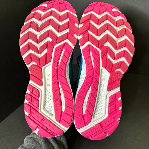 Saucony Everun Guide 10 size 10 Womens Running Shoes Sneakers Blue Pink - Picture 10 of 12
